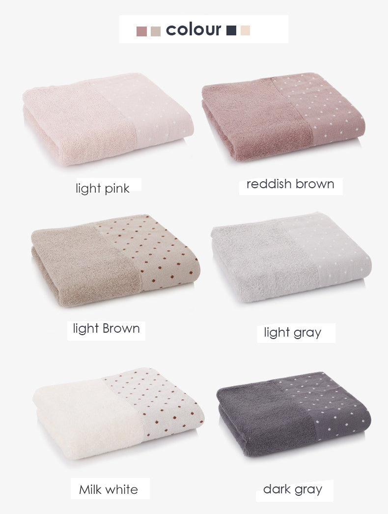 Thickened soft absorbent cotton face towel