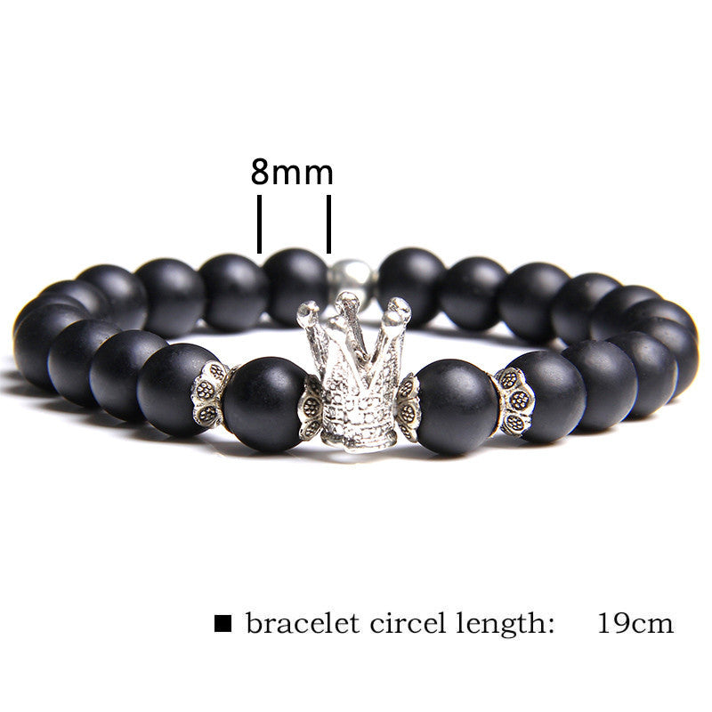 Volcanic Stone Bracelet Yoga Bead Couple Bracelet - Amazhona 