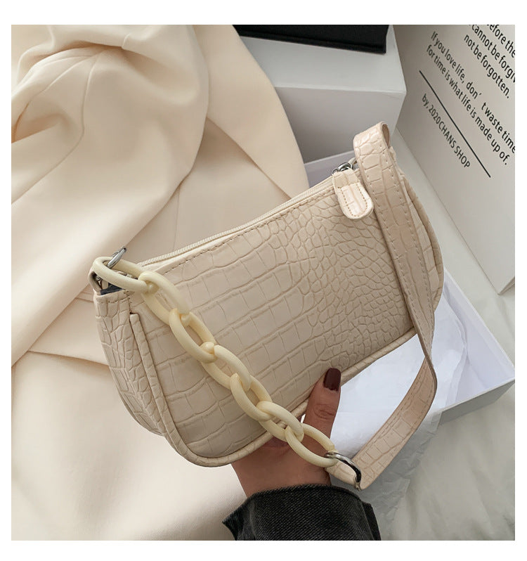 Net Red French Underarm Bag Small Bag Texture Western Style Ins Temperament Shoulder Bag Women - Amazhona 