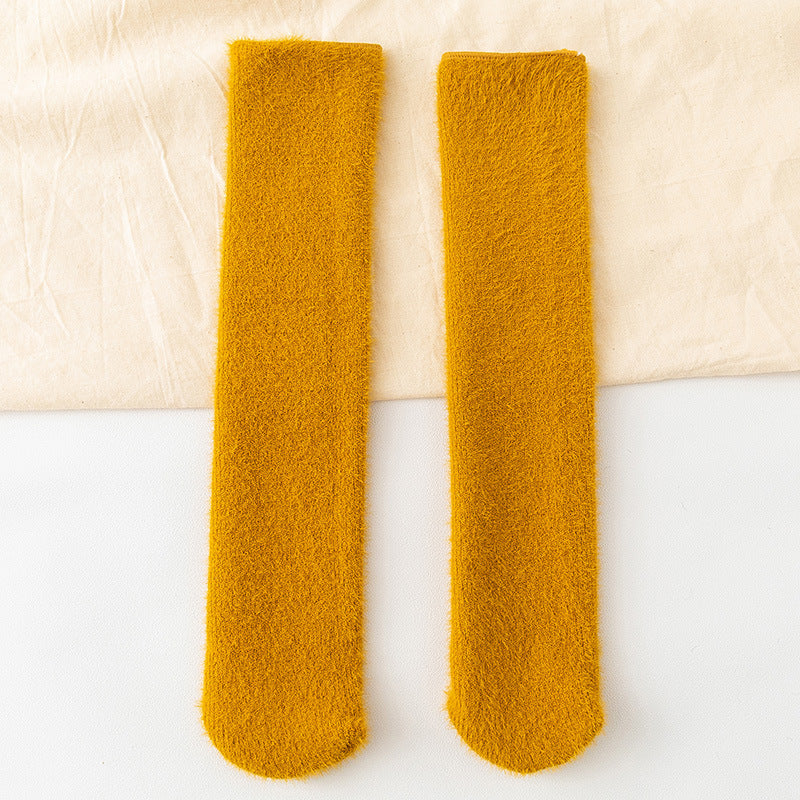 Plus Velvet Thick Warm Mink Velvet Snow Socks - Amazhona 