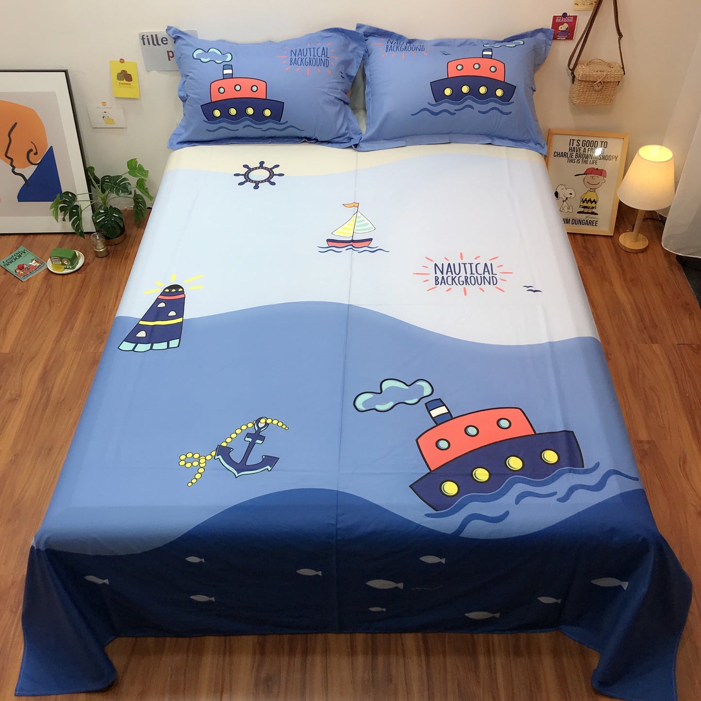 Cotton Cartoon Single Piece Can Be Equipped With Duvet Cover Sheet - Amazhona 