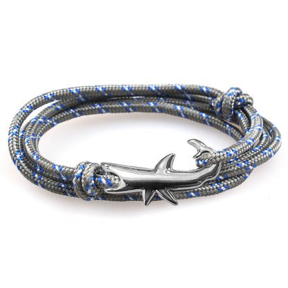 New Taobao AliExpress Hot Sale Vikings Miansai Style Shark Bracelet Gun Black Boat Anchor Fishhook - Amazhona 