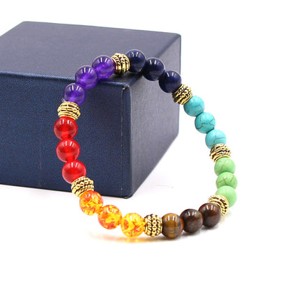 Colorful Chakra Yoga Energy Bracelet - Amazhona 