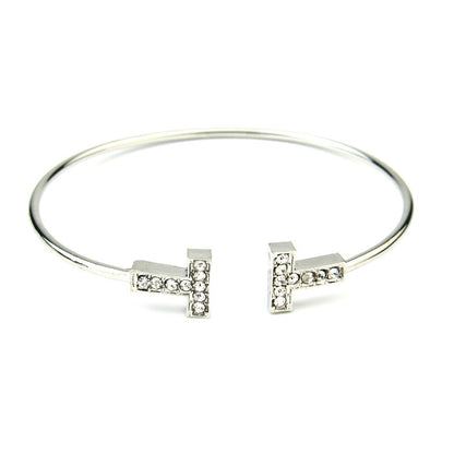 T-shaped diamond bracelet - Amazhona 