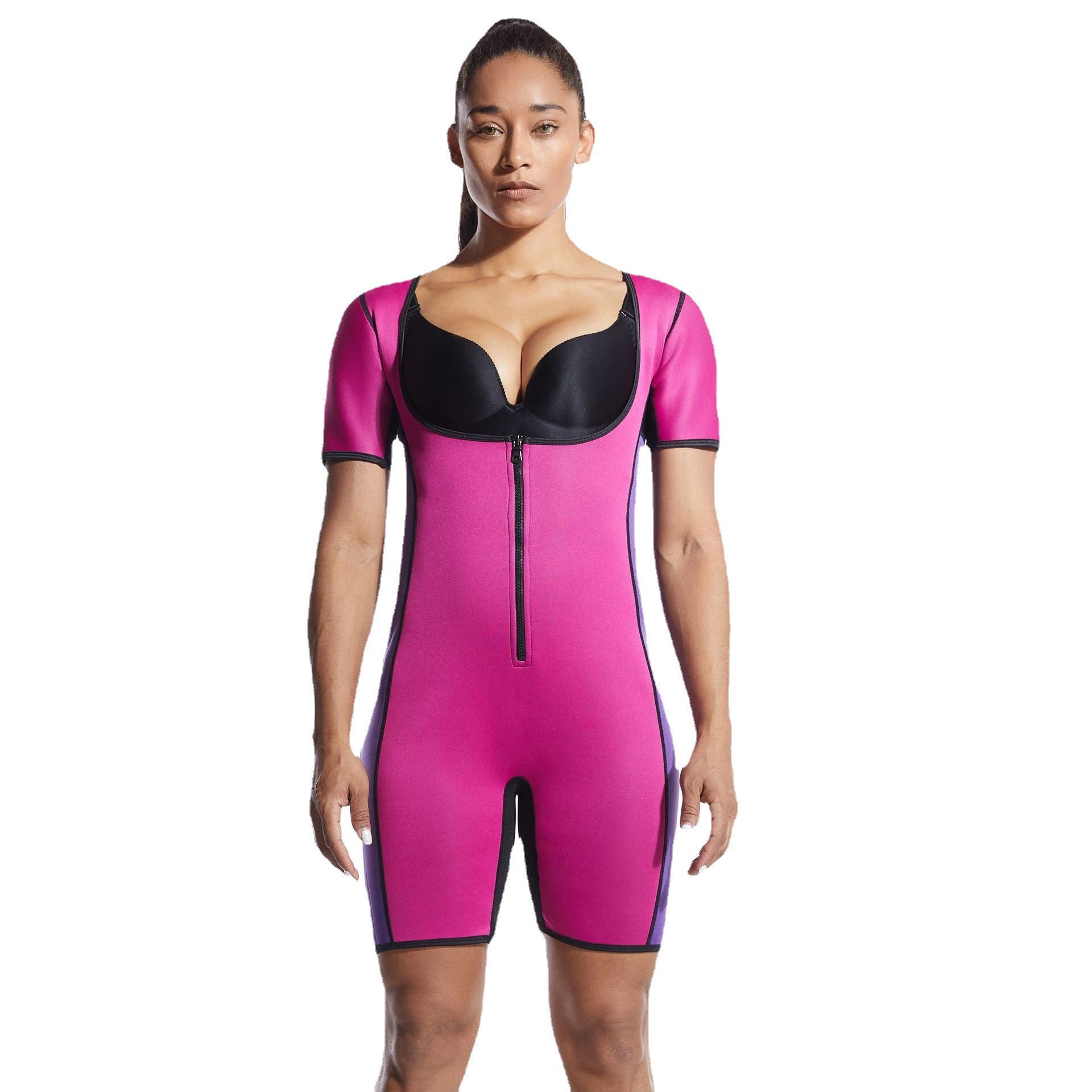 European And American Oversized Neoprene Jumpsuit - Amazhona 