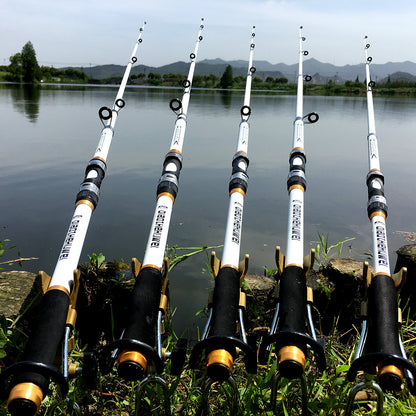 2.1M -3.6M Carp Fishing Rod Feeder Hard FRP Carbon Fiber Telescopic Fishing Rod Fishing Pole - Amazhona 