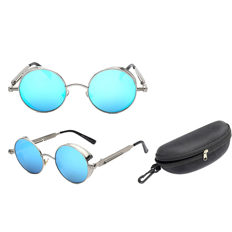 Austin Powers Vintage Round Metal Frame Sunglasses - Amazhona 