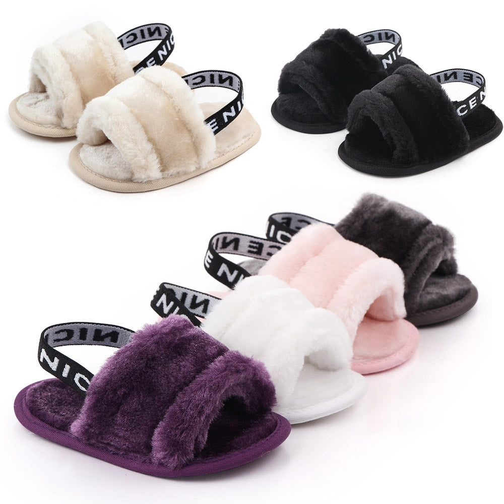 Hairy sandals Baby shoes - Amazhona 