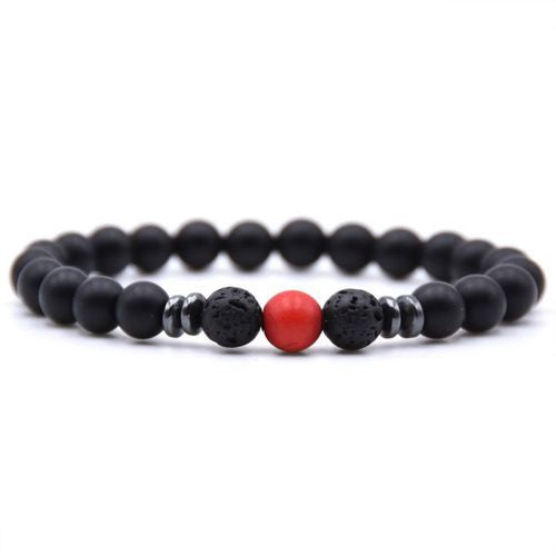 Weathered stone female energy yoga bracelet - Amazhona 