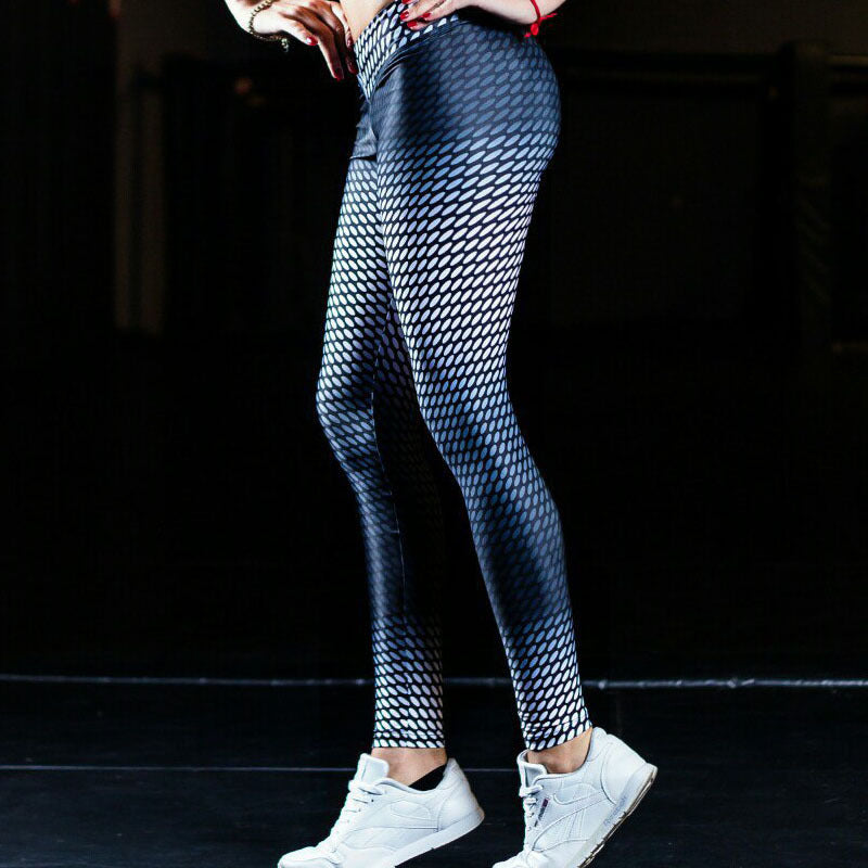 Gradient dot print yoga pants leggings - Amazhona 