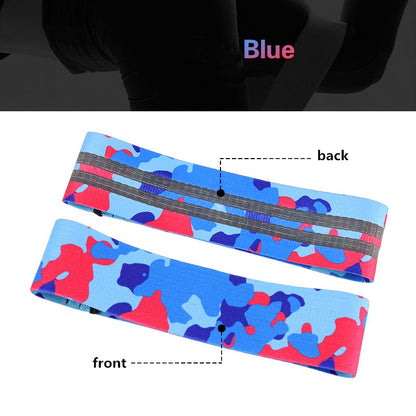 Anti-slip yoga camouflage color resistance band - Amazhona 