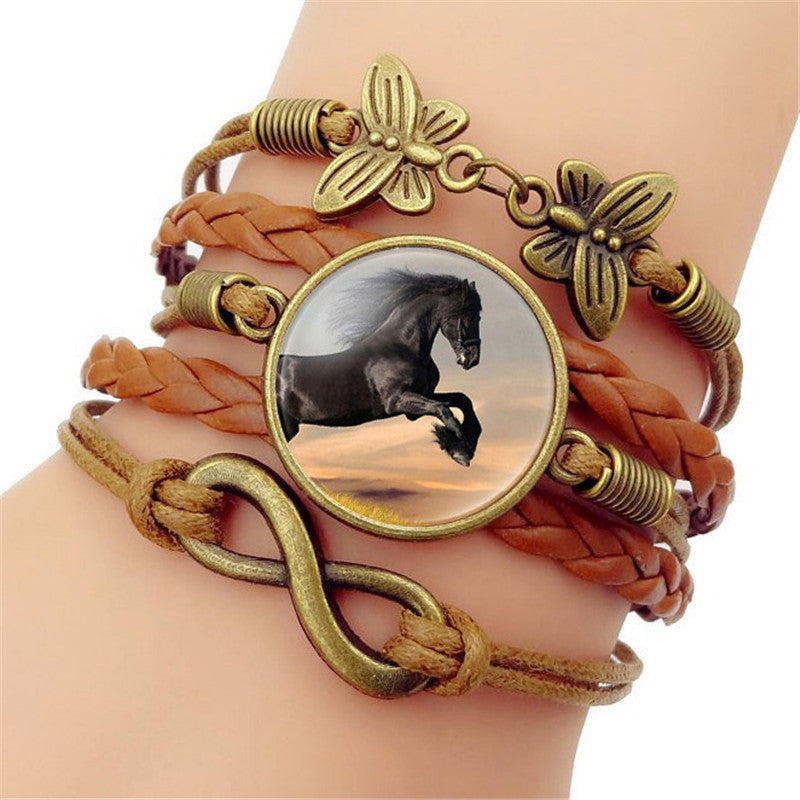 Time Gem Black Horse Bracelet - Amazhona 