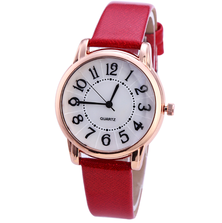 Drop Shipping Women Simple Dial Wristwatches Casual Fashion Luxury Leather Strap Quartz Watches Clock Relogio Feminino - Amazhona 