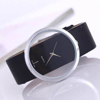 Simple watch transparent hollow personality ladies watch - Amazhona 