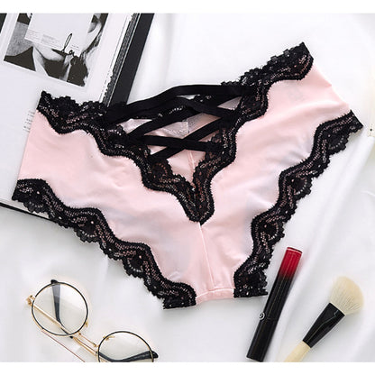 Ice silk lace panties - Amazhona 