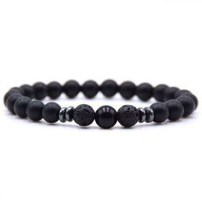 Weathered stone female energy yoga bracelet - Amazhona 