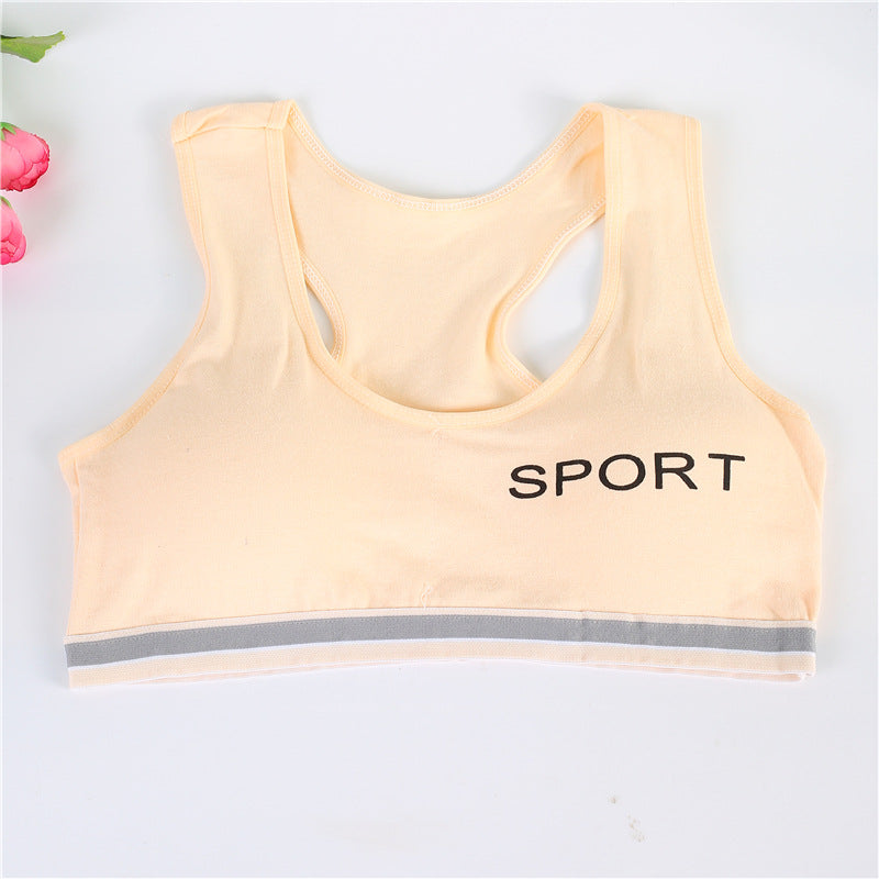 Direct Supply Letter New Girl Bra Cotton Without Steel Ring During Development Period - Amazhona 