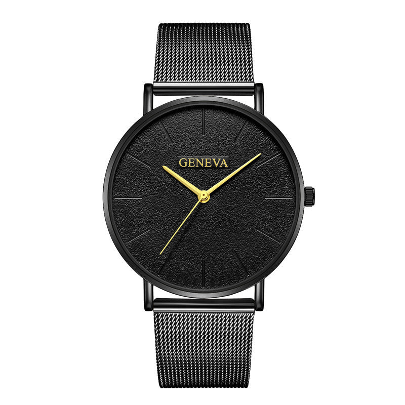 Mesh belt alloy ultra-thin quartz watch - Amazhona 