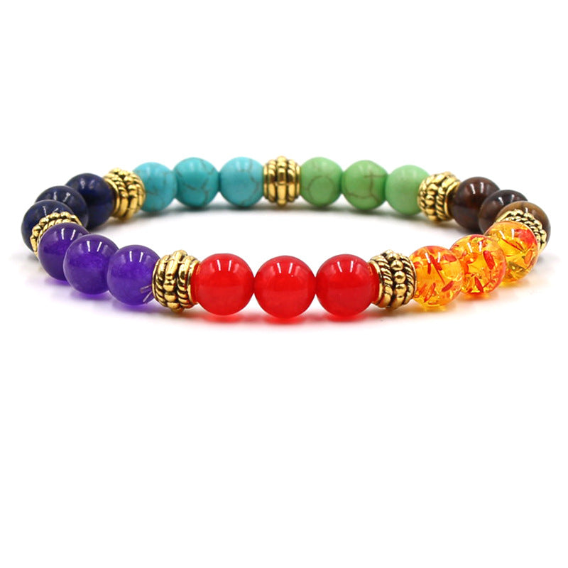 Colorful Chakra Yoga Energy Bracelet - Amazhona 