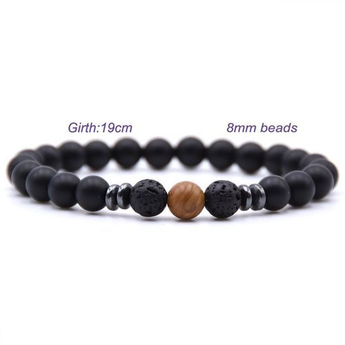 Weathered stone female energy yoga bracelet - Amazhona 