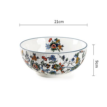 New Chinese Tableware Ceramic Rice Bowl - Amazhona 