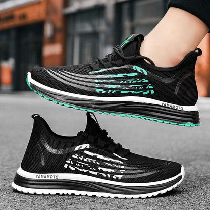 Men's Breathable Casual Running Fashion Shoes Youth Soft Sole Mesh - Amazhona 