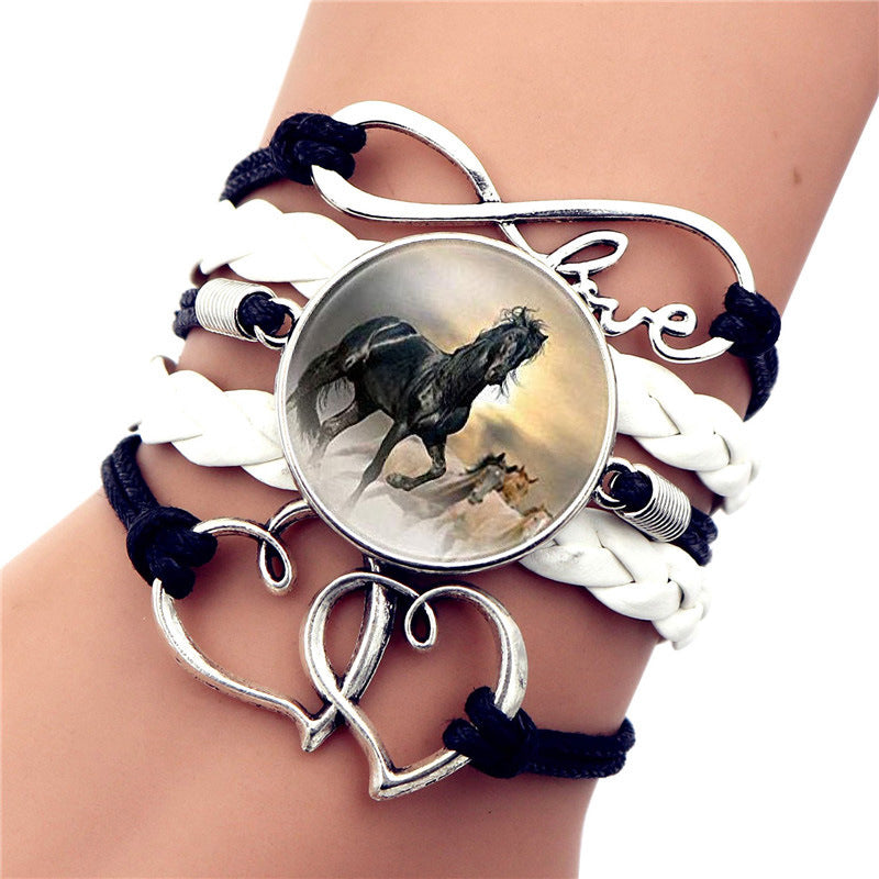 Time Gem Black Horse Bracelet - Amazhona 