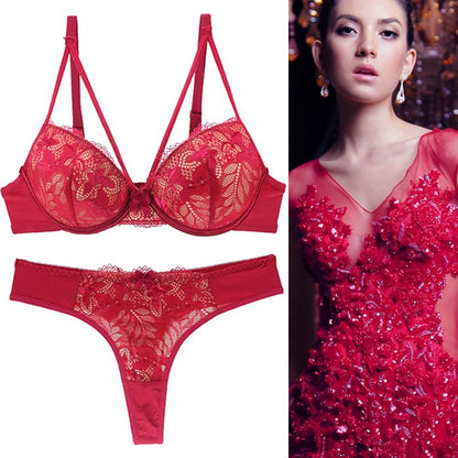 Push Up Underwear For Women Lace Bra Set