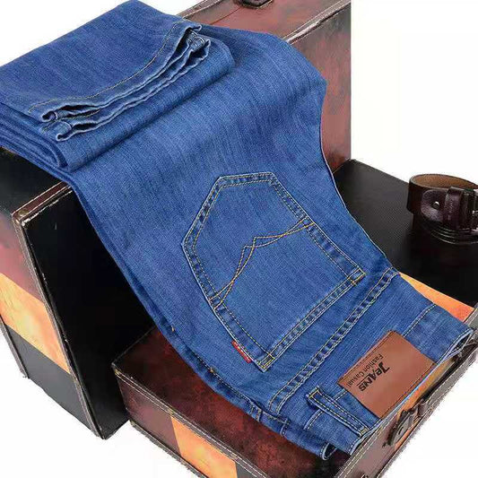 Summer Jeans Men Stretch Loose Ice Silk - Amazhona 