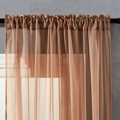 Modern And Simple Pure Color Cotton And Linen Window Screen - Amazhona 