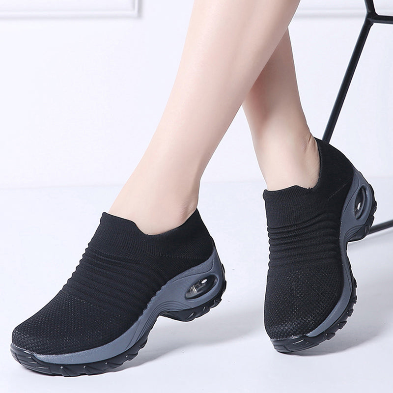 Dancing Soft Bottom Flying Woven Rocking Shoes - Amazhona 