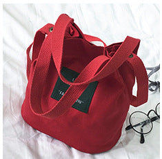 2021 new Korean fashion canvas bags handbag shoulder bag messenger bag bag a sells wholesale - Amazhona 