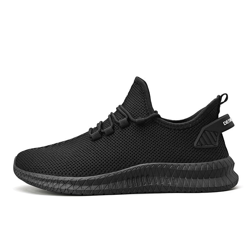 Woven Mesh Small White Shoes Summer And Autumn Plus Size Men's Sports Casual Shoes - Amazhona 