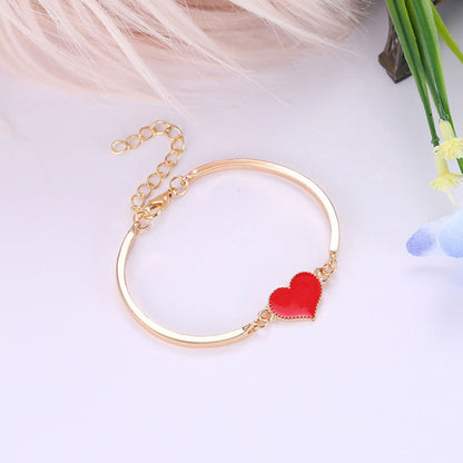 Fashion Love Jewelry Wholesale Retro Peach Heart Bracelet - Amazhona 