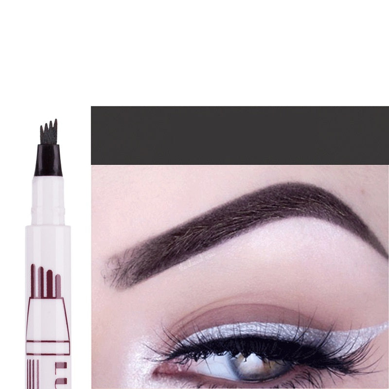 Bifurcated Four-head Water-based Liquid Eyebrow Pencil