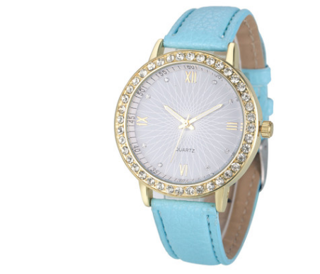 Women's watch sun face quartz watch personality rhinestone decoration fashion watch - Amazhona 