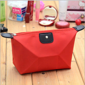 Cute Dumpling Cosmetic Bag Candy-colored Folding Dumpling Storage Bag Ingot Waterproof Washing Bag - Amazhona 