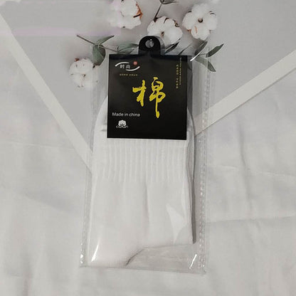 Polyester Black And White Grey Socks - Amazhona 