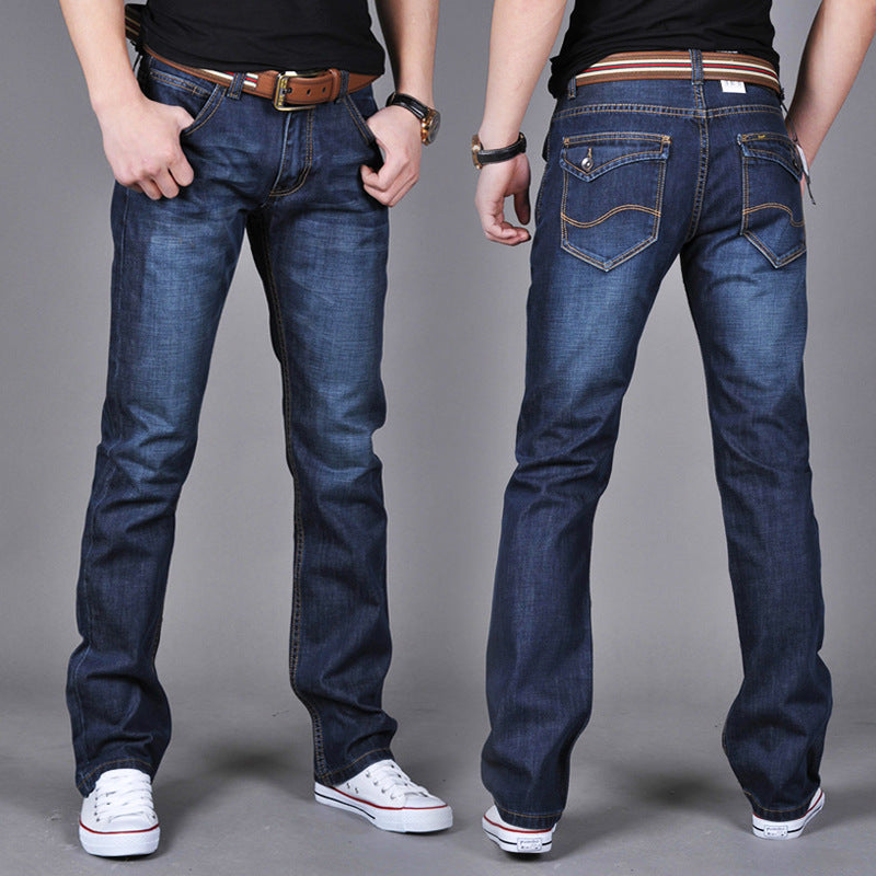 Explosive Fall Winter New Straight Slim Men's Jeans - Amazhona 