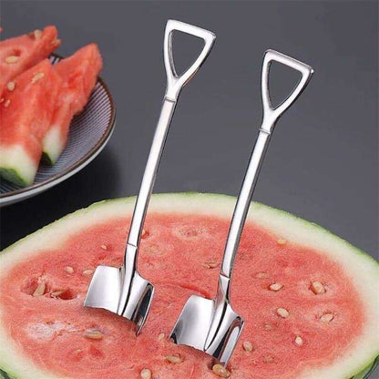 1/2Pcs Coffee Spoon Cutlery Set Stainless Steel Retro Iron Shovel Ice Cream Spoon Scoop Creative Spoon tea-spoon Tableware - Amazhona 