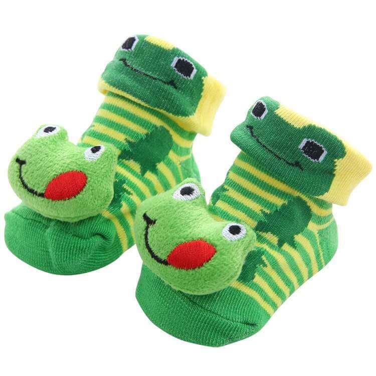 0-1 Years Spring Autumn Soft Cotton Baby Girls Socks Newborn Cartoon Animal Baby Socks Infant Baby Boy Sock Anti Slip Floor Sock - Amazhona 