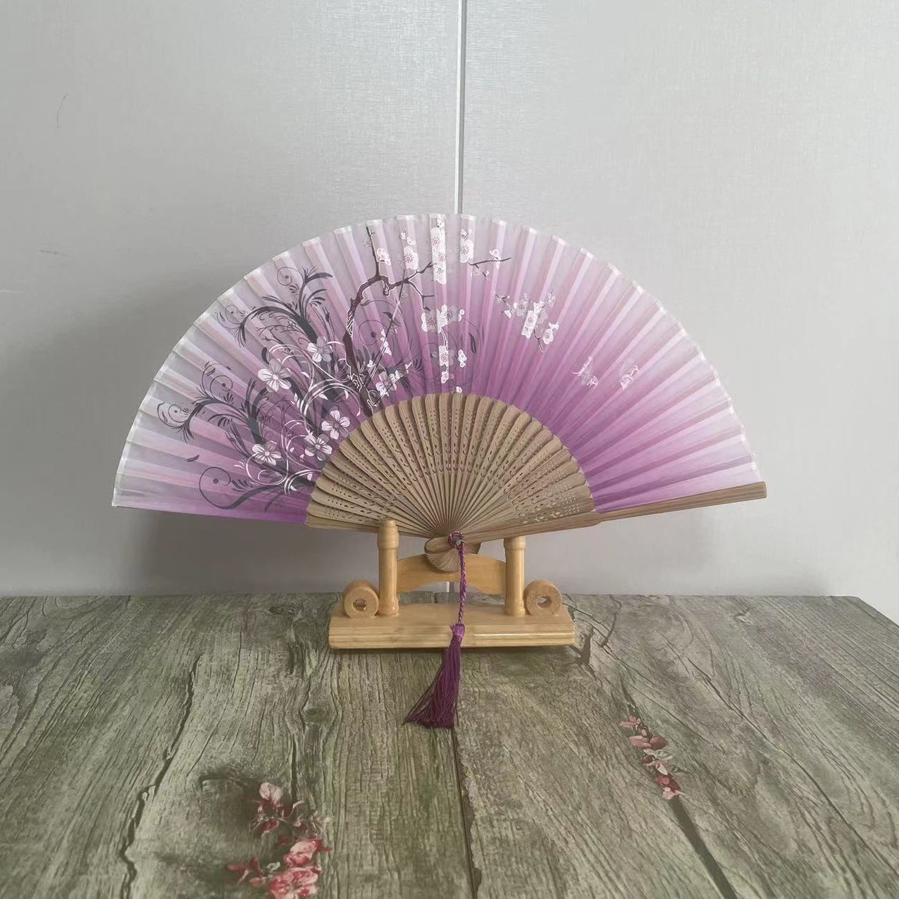 Home Fashion Japanese Print Folding Fan - Amazhona 