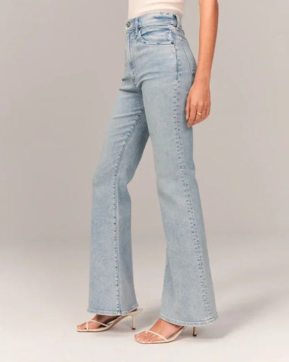 Women's Fashion Casual Solid Color Jeans