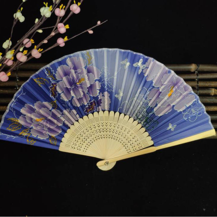 Home Fashion Japanese Print Folding Fan - Amazhona 