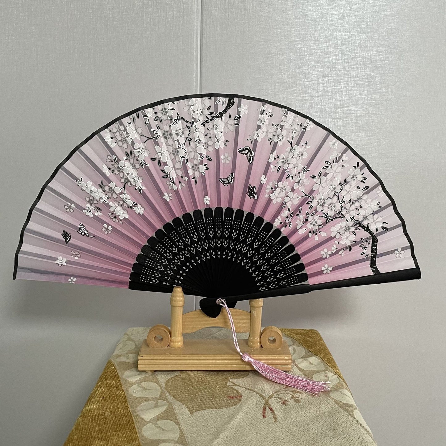 Home Fashion Japanese Print Folding Fan - Amazhona 