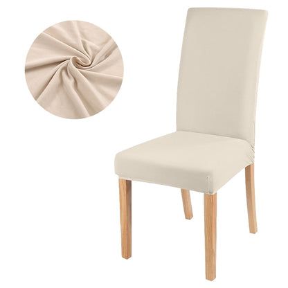 Elastic solid color Chair Cover Home Spandex Stretch Slipcovers Chair Seat Covers For Kitchen Dining Room Wedding Banquet Home - Amazhona 