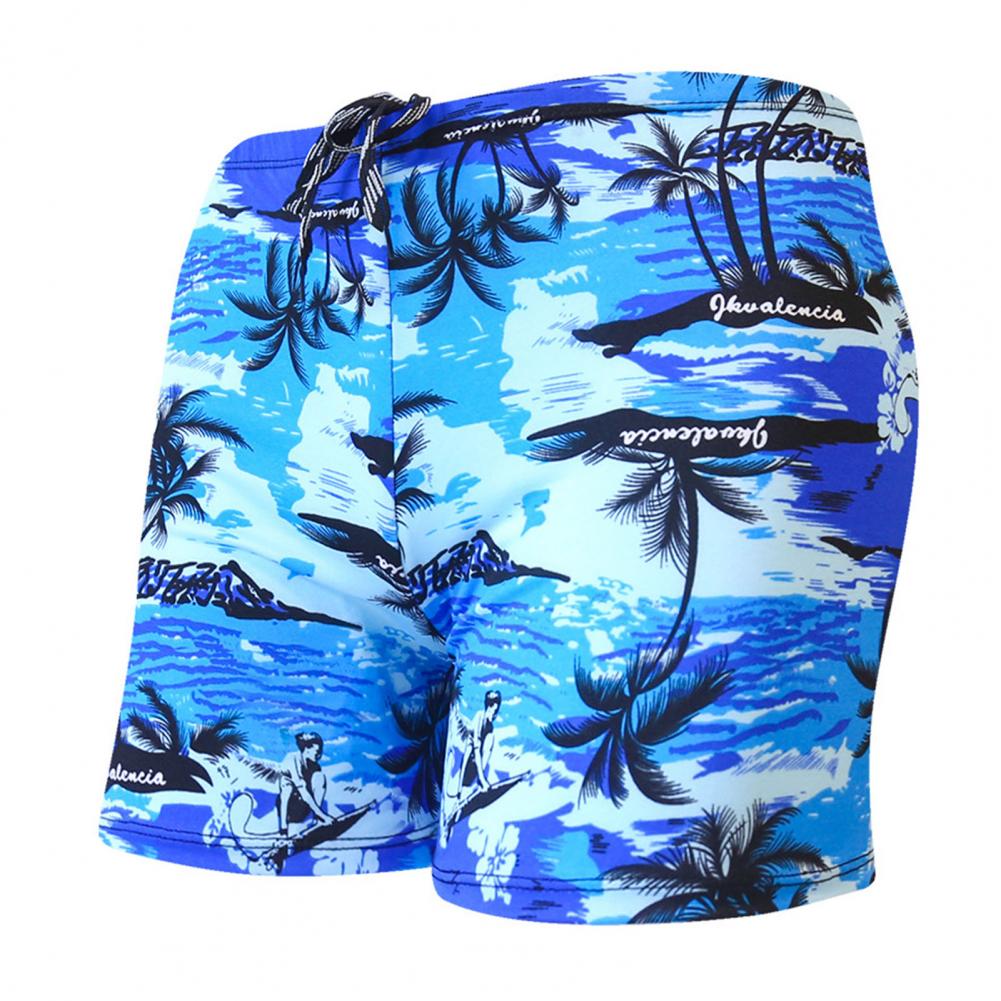 short de hombre Men Trunks Beach Hawaiian Casual Shorts Swimwear Beachwear Colorful Print Quick Dry Slim Fit Swimming Trunks for Beach - Amazhona 