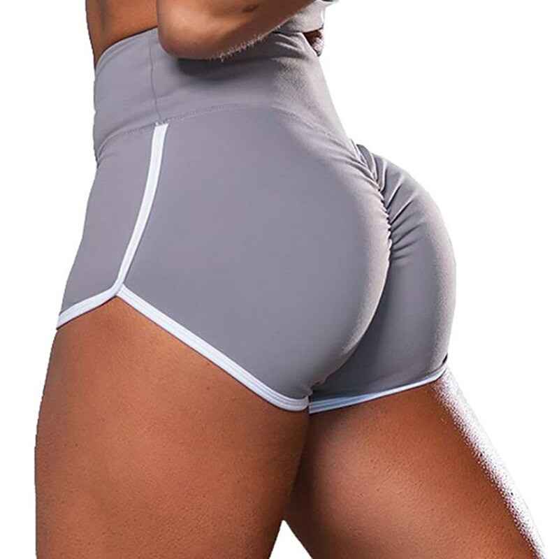 Fashion Sport Shorts Summer High Waist Hot Pants Solid Running Fitness Pant Breathable Hip Lift Shorts Durable Scrunch Booty - Amazhona 