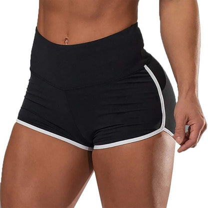 Fashion Sport Shorts Summer High Waist Hot Pants Solid Running Fitness Pant Breathable Hip Lift Shorts Durable Scrunch Booty - Amazhona 