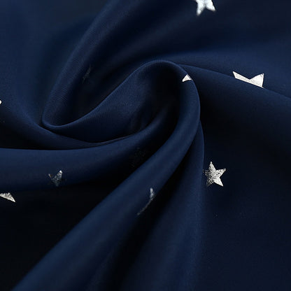 Shiny Stars Children Cloth Curtains For Kids Boy Girl Bedroom Living Room Blue/Pink Blackout Cortinas Custom Made Drape wp123#45 - Amazhona 